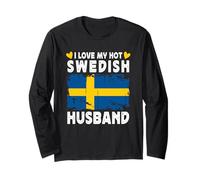 I Love My Hot Swedish Husband Spouses Sweden Flag Manche Longue
