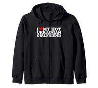 I Love My Hot Ukrainian Girlfriend Sweat à Capuche