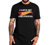 I Love My Hotistic Girlfriend T Shirt Autism Autistic Humor Friend Gift Tee Tops 100% Cotton Soft T-Shirts Size Black XXL
