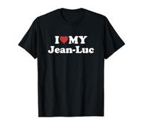 I Love My Jean-Luc Prénom Assorti Couple T-Shirt