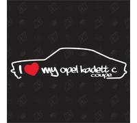 I Love My Kadett C Coupé Sticker compatible avec Opel 1973-1977
