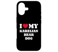 I Love My Karelian Bear Dog Chien d'ours de Carélie Coque pour iPhone 17