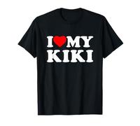 I Love My Kiki Heart Grandma Family T-Shirt