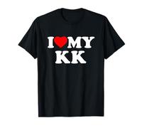 I Love My KK Heart Family Grandma T-Shirt