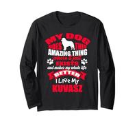 I Love My Kuvasz Dog Funny Puppy Lover Manche Longue