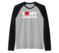 I Love My Labrador Retriever Labby Lab Retriever du Labrador Manche Raglan