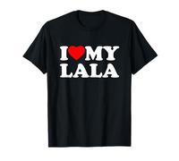 I Love My Lala Heart Family Grandma T-Shirt