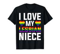 I Love My Lesbian Niece LGBT Gay Pride Month Lesbian Unisexe T-Shirt
