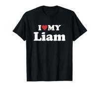 I Love My Liam Prénom Assorti Couple T-Shirt