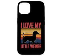 I Love My Little Weiner Funny Pun Teckel Amoureux des Chiens Coque pour iPhone 13