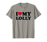 I Love My Lolly Heart Grandma Family T-Shirt