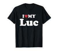 I Love My Luc Prénom Assorti Couple T-Shirt