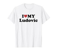 I Love My Ludovic Prénom Assorti Couple T-Shirt