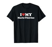 I Love My Marie-Thérèse Prénom Assorti Couple T-Shirt