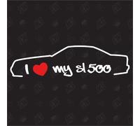 I Love My Mercedes SL500 R129 ? Stickers, Bj 89?95