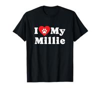 I Love My Millie Dog Owner Amoureux des Chiens T-Shirt