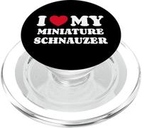 I Love My Miniature Schnauzer Chien Coeur Schnauzer Nain PopSockets PopGrip pour MagSafe