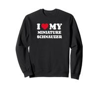 I Love My Miniature Schnauzer Chien Coeur Schnauzer Nain Sweatshirt