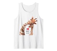 I Love My Mom, Best Mom Ever, Mother Giraffe Shirts, Mom Débardeur