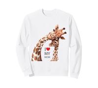 I Love My Mom, Best Mom Ever, Mother Giraffe Shirts, Mom Sweatshirt