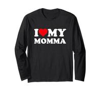 I Love My Momma Heart Family Grandma Manche Longue