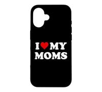 I Love My Moms Gay Pride Two Moms are Better Than One Mother Coque pour iPhone 16