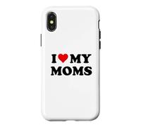 I Love My Moms Gay Pride Two Moms are Better Than One Mother Coque pour iPhone X/XS