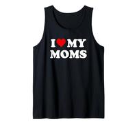 I Love My Moms Gay Pride Two Moms are Better Than One Mother Débardeur