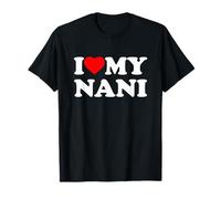 I Love My Nani Heart Family Grandma T-Shirt