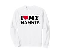 I Love My Nannie Heart Grandma Family Sweatshirt