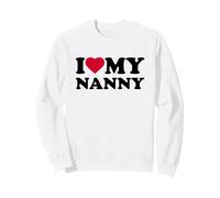 I Love My Nanny Heart Grandma Family Sweatshirt