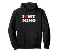 I Love My Nino Heart Family Grandpa Sweat à Capuche