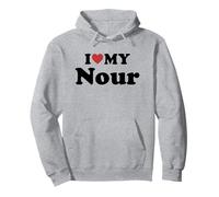 I Love My Nour Prénom Assorti Couple Sweat à Capuche