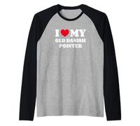 I Love My Old Danish Pointer Chien d'Arrêt Danois Ancestral Manche Raglan