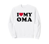 I Love My Oma Heart Grandma Family Sweatshirt