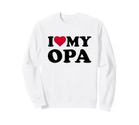 I Love My Opa Heart Grandpa Family Sweatshirt