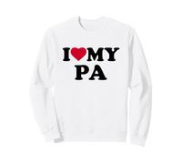 I Love My Pa Heart Grandpa Family Sweatshirt