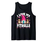 I Love My Pitbull GNOME for Girls and Pitbull Rescue Mom Débardeur