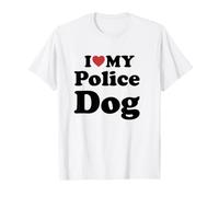 I Love My Police Dog T-Shirt