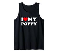 I Love My Poppy Heart Family Grandpa Débardeur