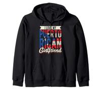 I Love My Puerto Rican Girlfriend Petite Amie de Porto Rico Sweat à Capuche