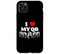 I Love My Quarterback QB Funny Offensive Line Football OL Coque pour iPhone 11 Pro Max