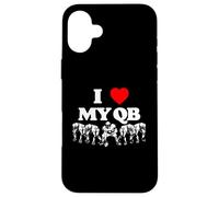 I Love My Quarterback QB Funny Offensive Line Football OL Coque pour iPhone 16 Plus