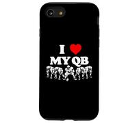 I Love My Quarterback QB Funny Offensive Line Football OL Coque pour iPhone SE (2020) / 7/8