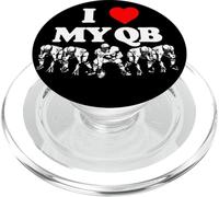 I Love My Quarterback QB Funny Offensive Line Football OL PopSockets PopGrip pour MagSafe