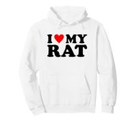 I Love My Rat, I Heart My Rat Sweat à Capuche
