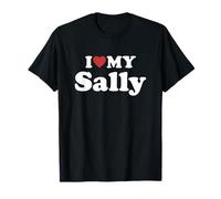 I Love My Sally Prénom Assorti Couple T-Shirt