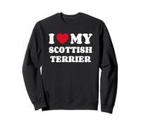 I Love My Scottish Terrier Chien Coeur Terrier Écossais Sweatshirt