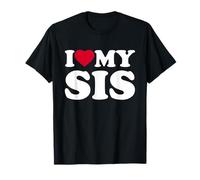 I Love My Sis Heart Funny Family T-Shirt