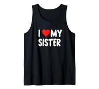 I Love My Sister Cœur Big Brother Little Brother Débardeur